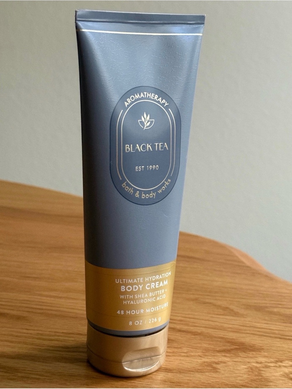 Bath & Body Works Black Tea Body Cream - Gray and Gold Tube